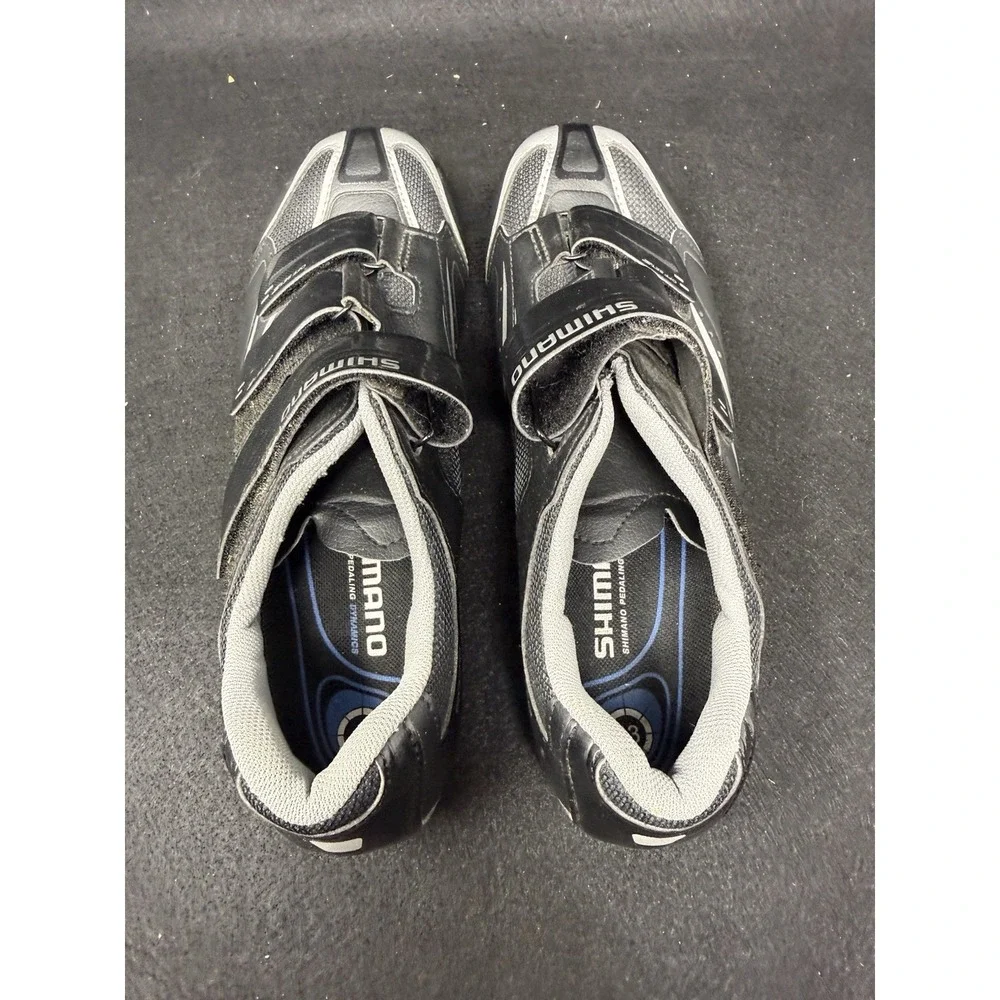 SHIMANO 47 R078L Road Cycling Shoes Black Silver SPD-SL Performance Athletic
